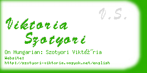 viktoria szotyori business card